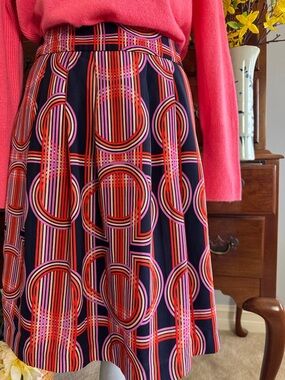 Banana Republic Retro Print Skirt Size 10